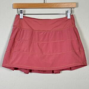 Lululemon Pace Rival Mid-Rise Skirt Size 4 Brier Rose running Luxtreme Workout